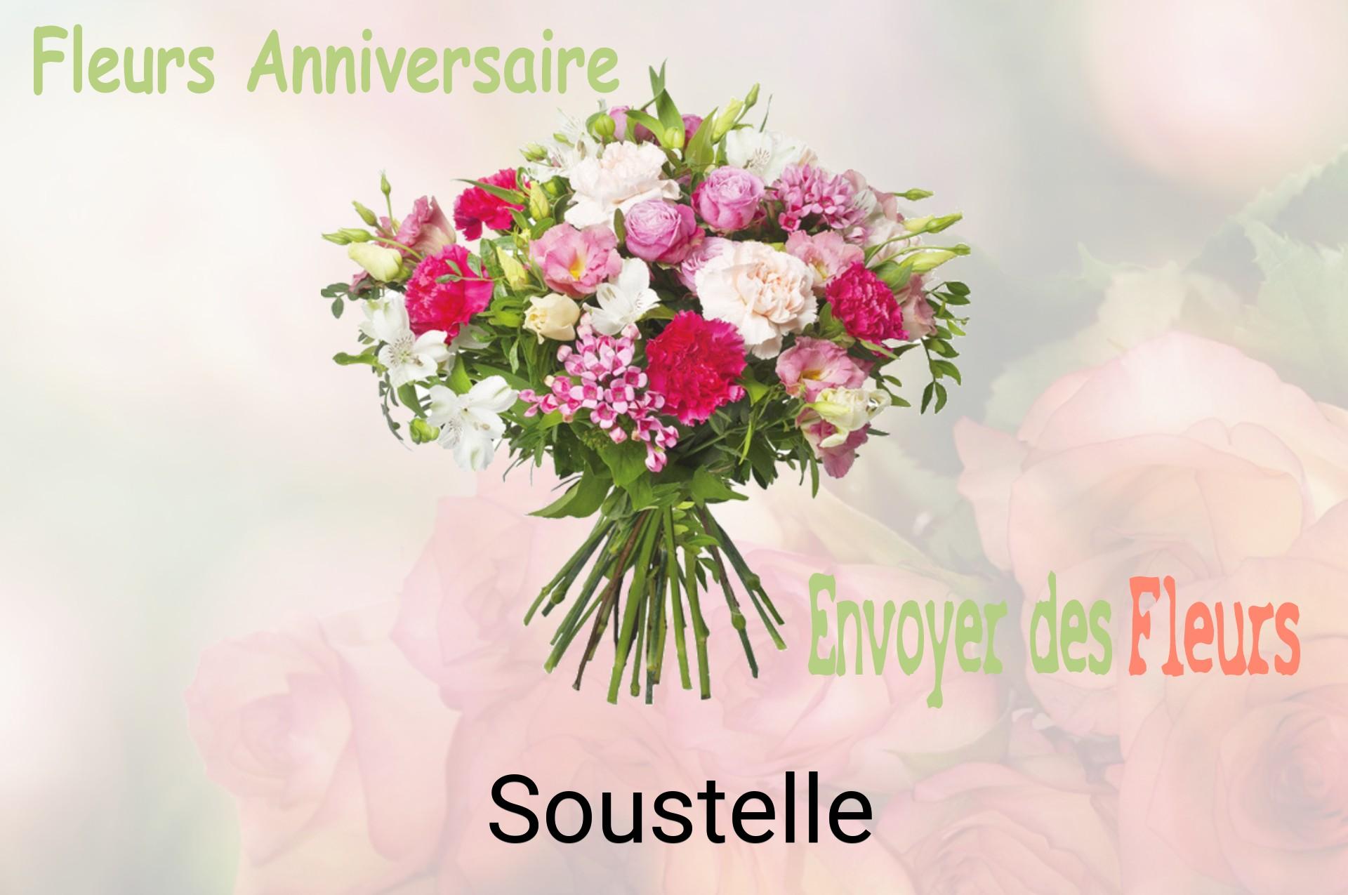 Bouquet de fleurs d’anniversaire livré à Soustelle